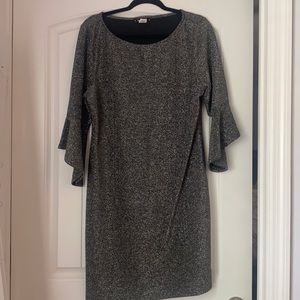 Sage and Vicky silver metallic dress size large.